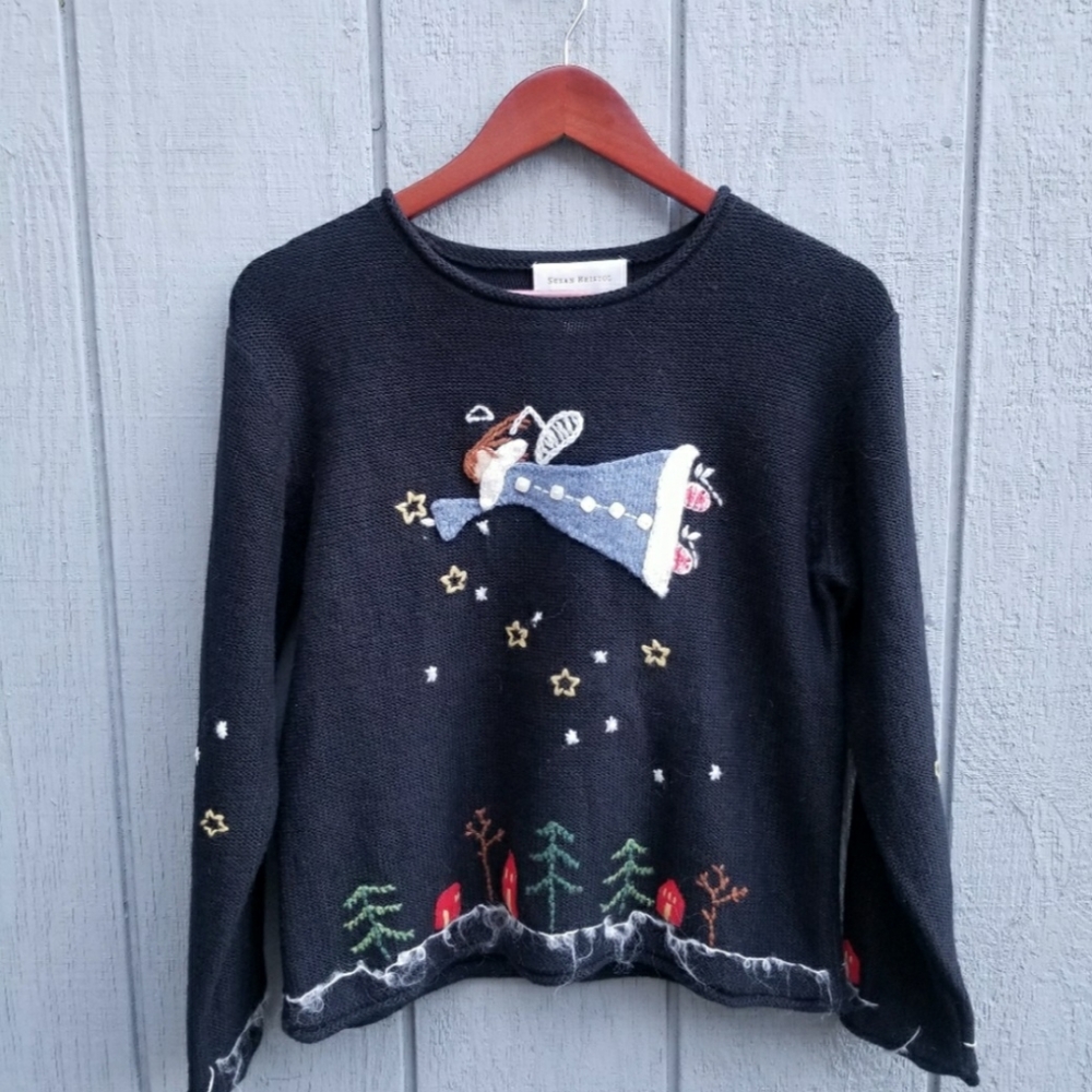 Vintage Susan Bristol Fairy Sweater
